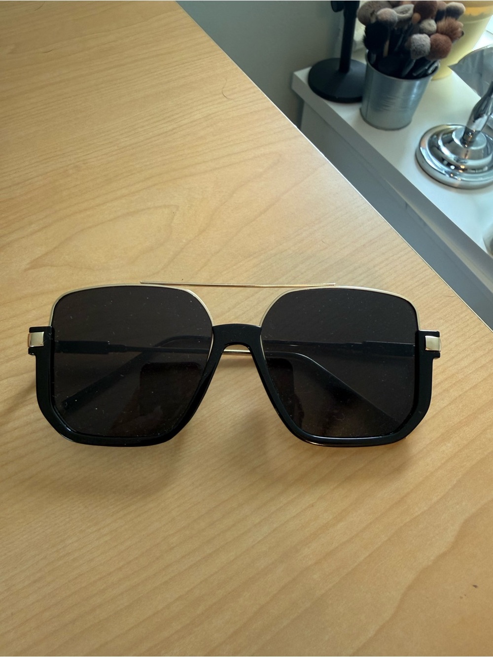 Black Square Oversized Women’s Sunglasses